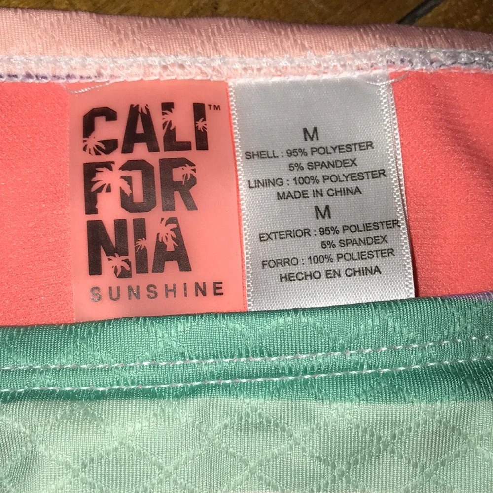 California Waves‎ High-Waist Bikini Bottom - Multicolor Stripes